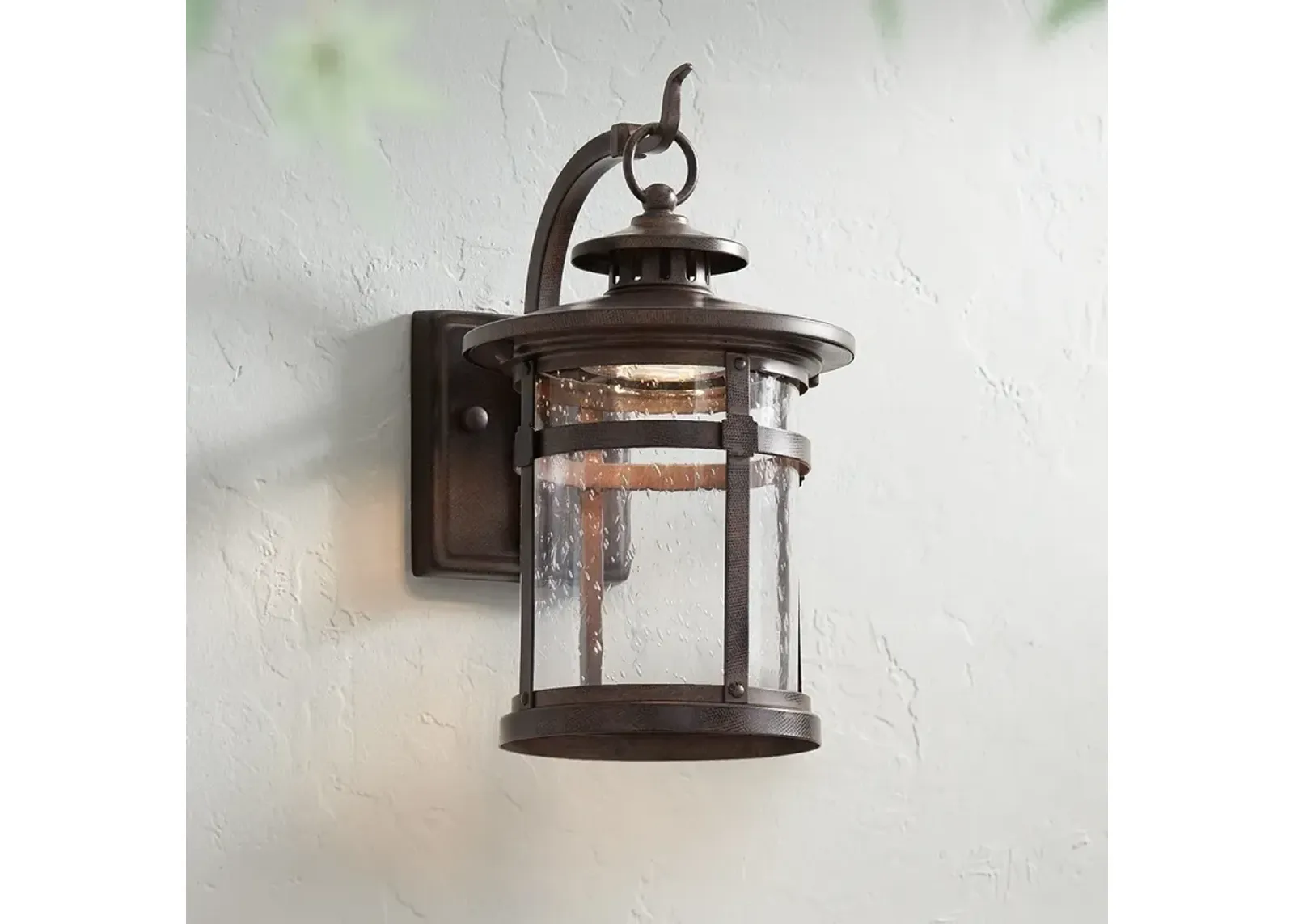 Franklin Iron Works Callaway 11 1/2" Rustic Bronze LED Outdoor Light