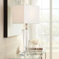 Vienna Full Spectrum Trophy 30 1/2" High Clear Crystal Table Lamp