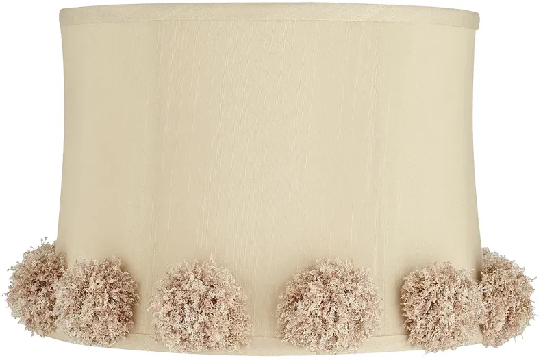 La Taupe Softback Drum Lamp Shade 13x14x10 (Washer)