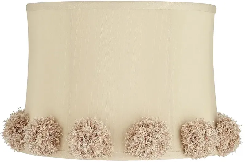 La Taupe Softback Drum Lamp Shade 13x14x10 (Washer)