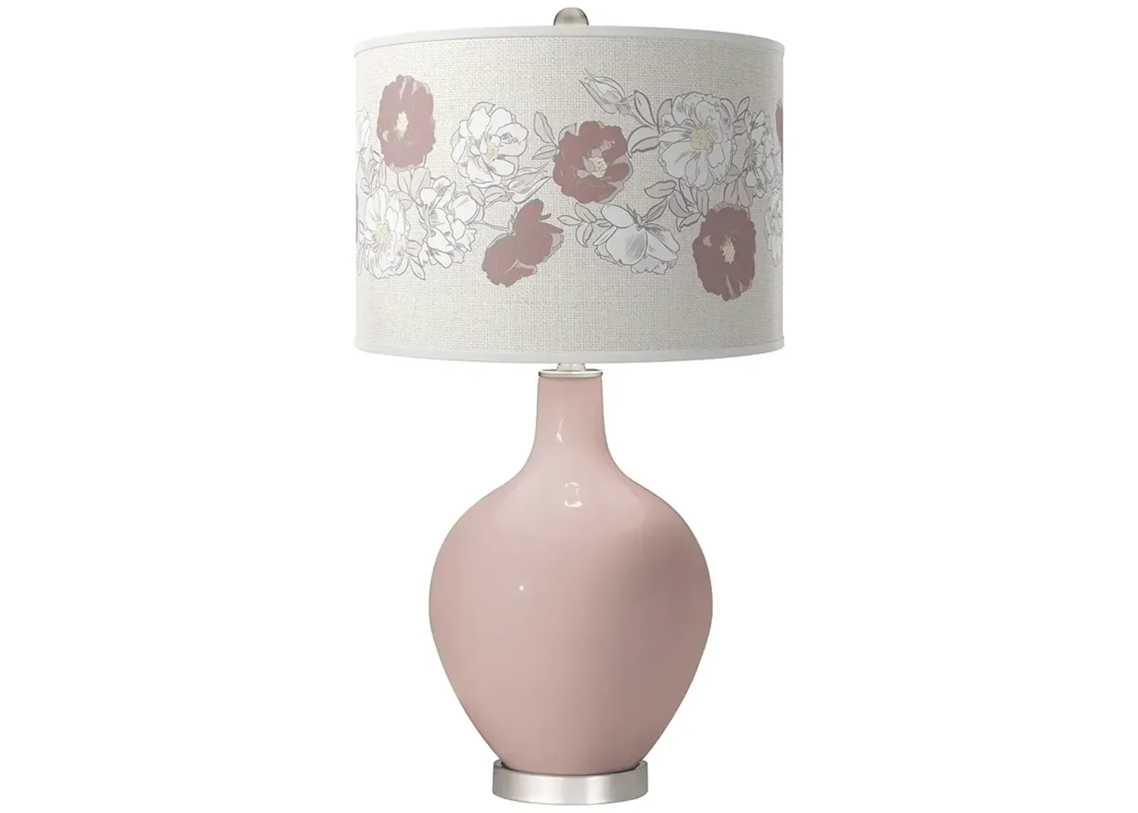 Glamour Rose Bouquet Ovo Table Lamp