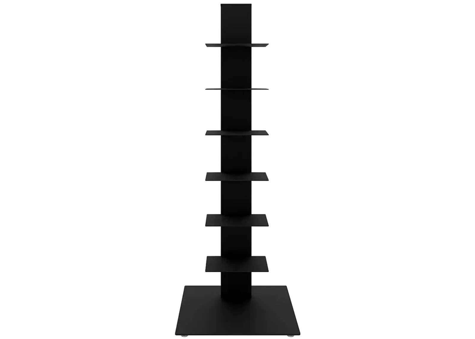 Sapiens 13 3/4" Wide Anthracite Metal 6-Shelf Bookcase Tower