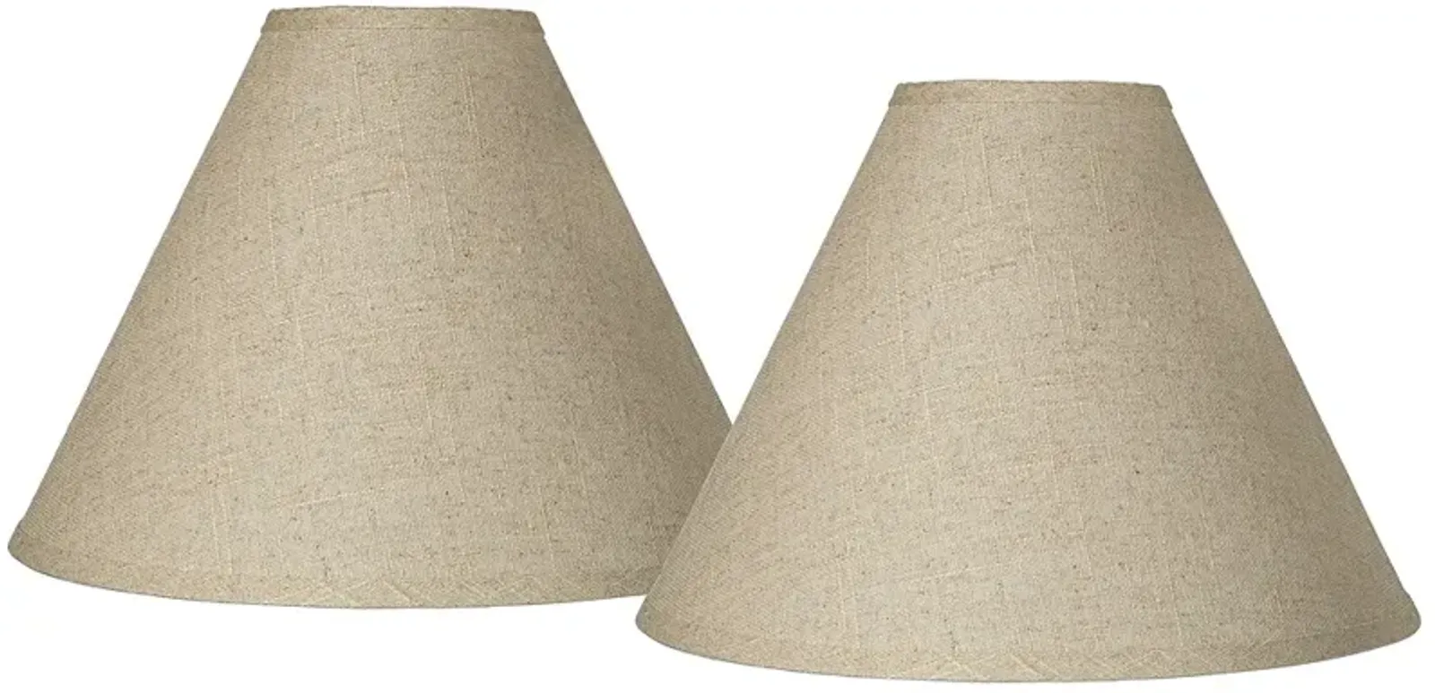 Fine Burlap Set of 2 Empire Lamp Shades 5x15x11.5 (Spider)