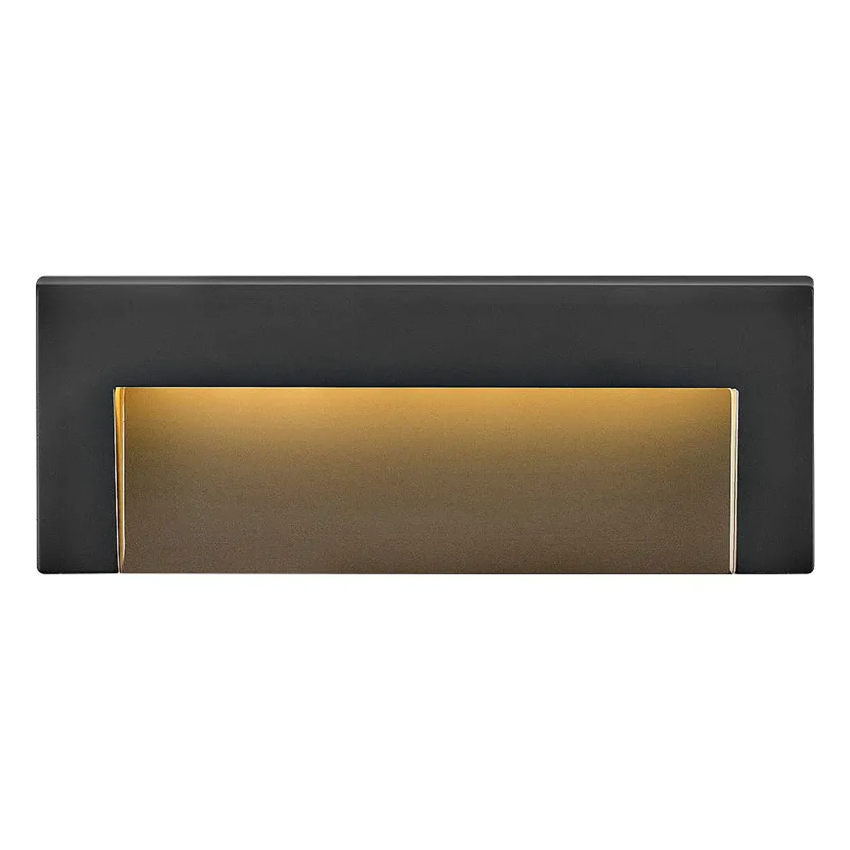 Hinkley Taper 8" Wide Satin Black LED Deck Light