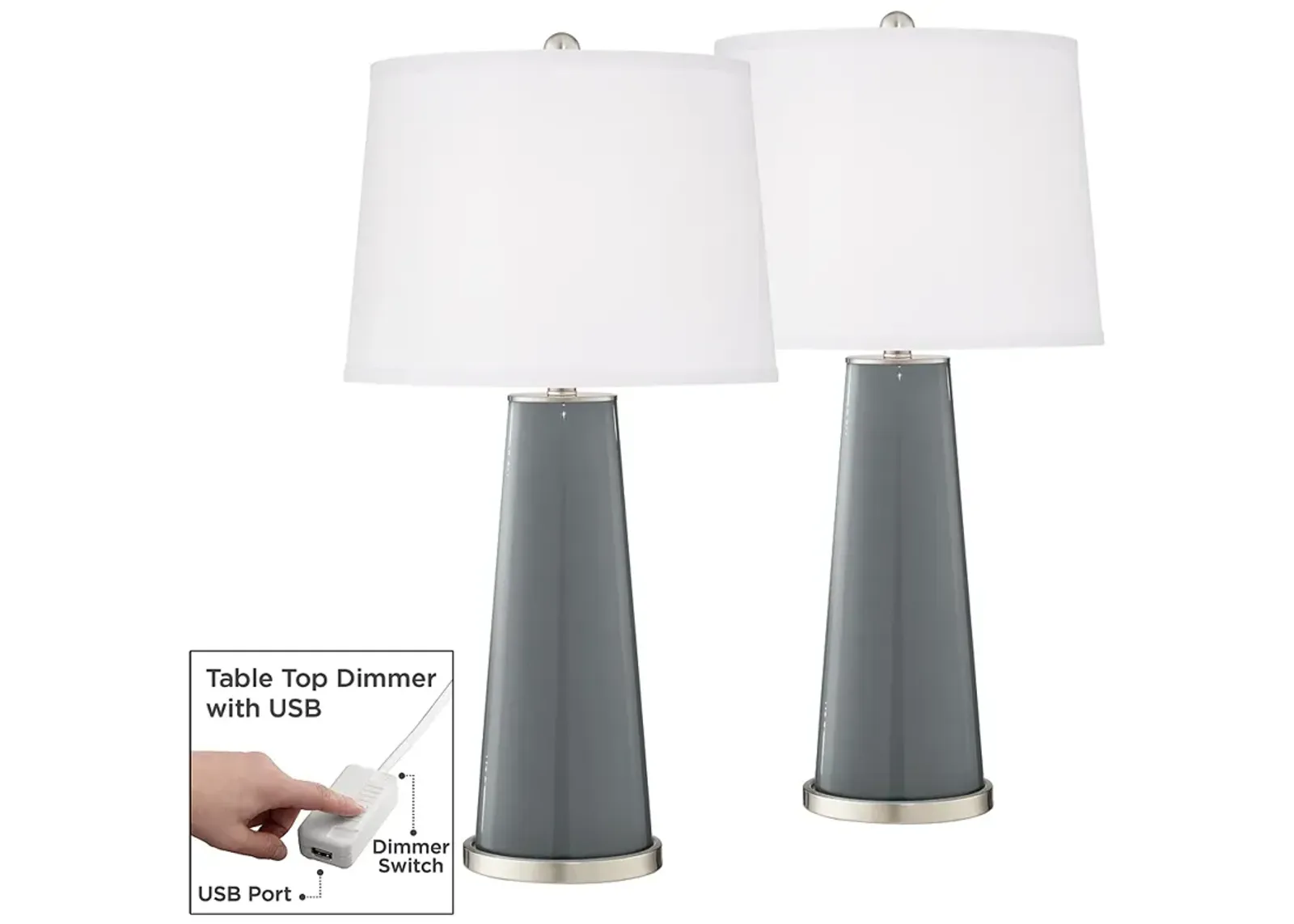 Software Leo Table Lamp Set of 2 with Dimmers