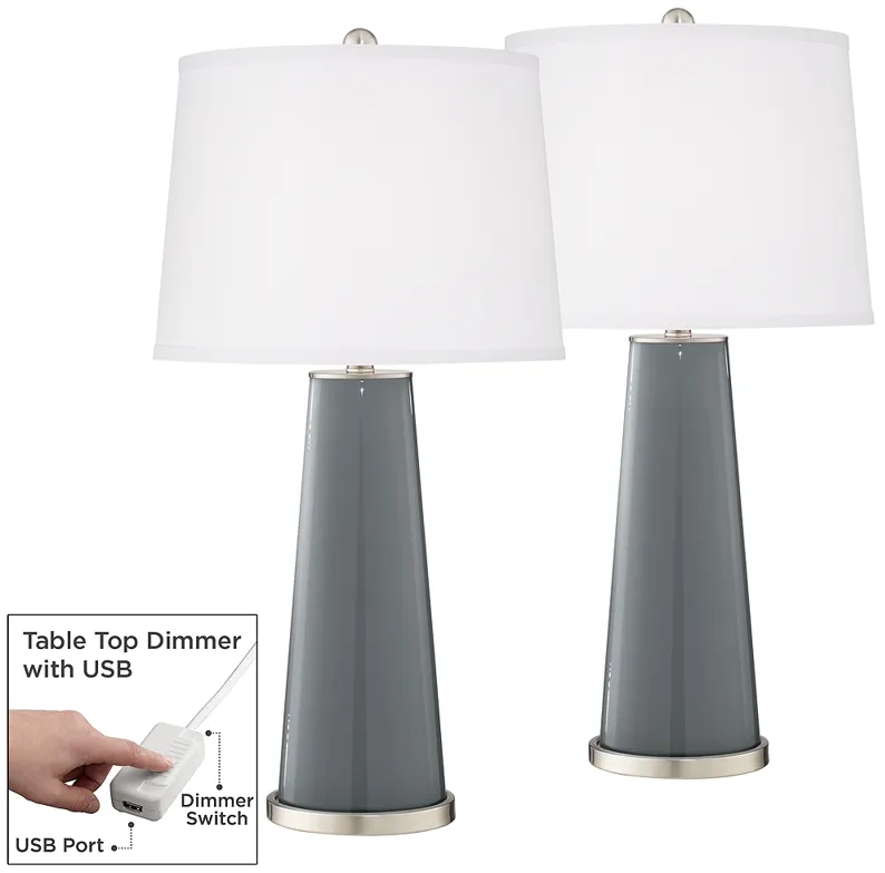 Software Leo Table Lamp Set of 2 with Dimmers