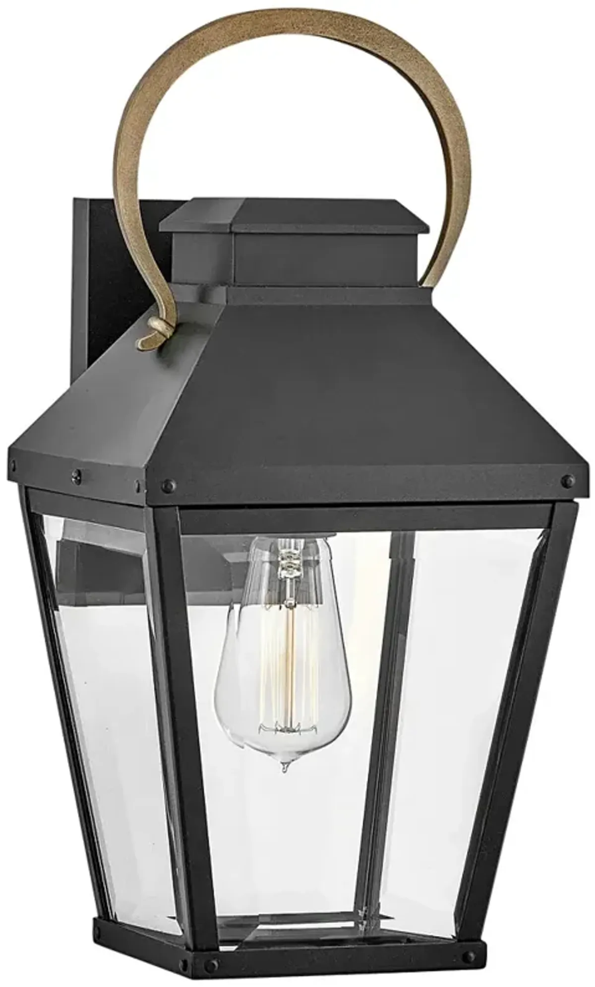 Hinkley Dawson 17" High Black Outdoor Lantern Wall Light