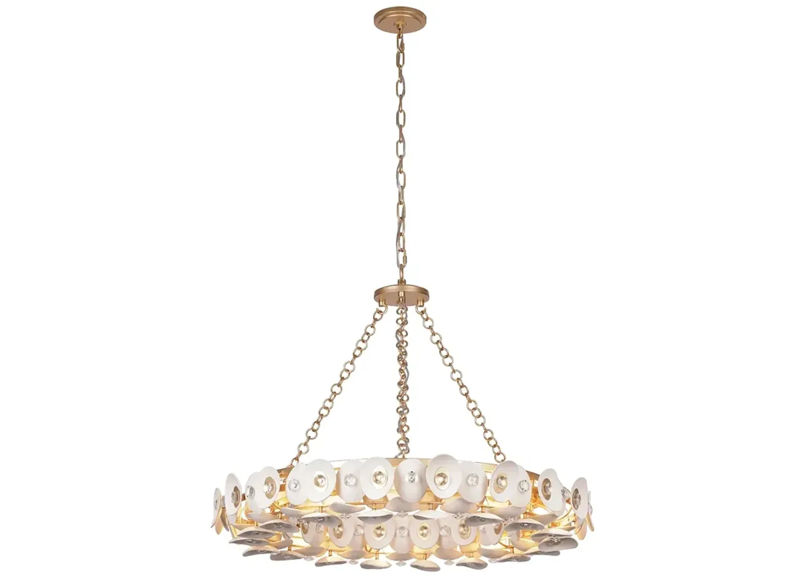 Metropolitan NIU 10-Light Fawn Gold Pendant