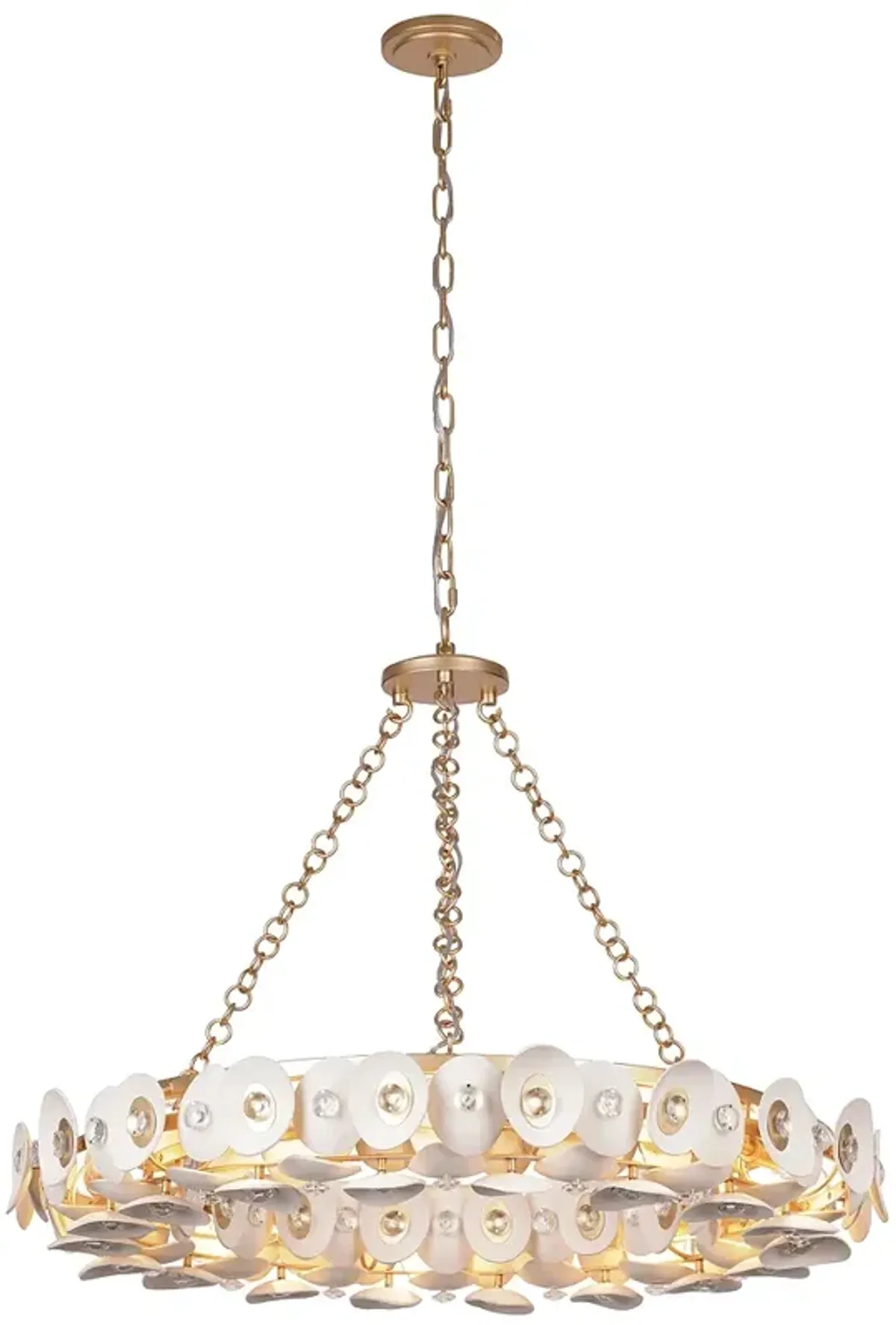 Metropolitan NIU 10-Light Fawn Gold Pendant