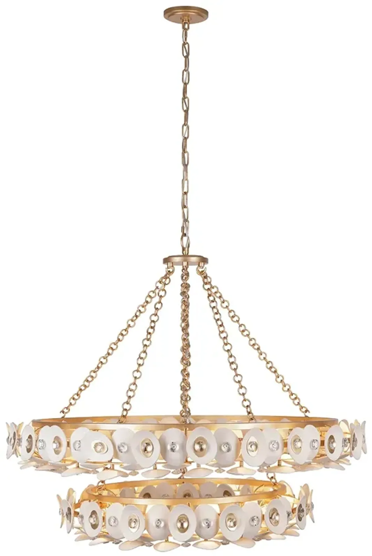 Metropolitan NIU 22-Light Fawn Gold Chandelier