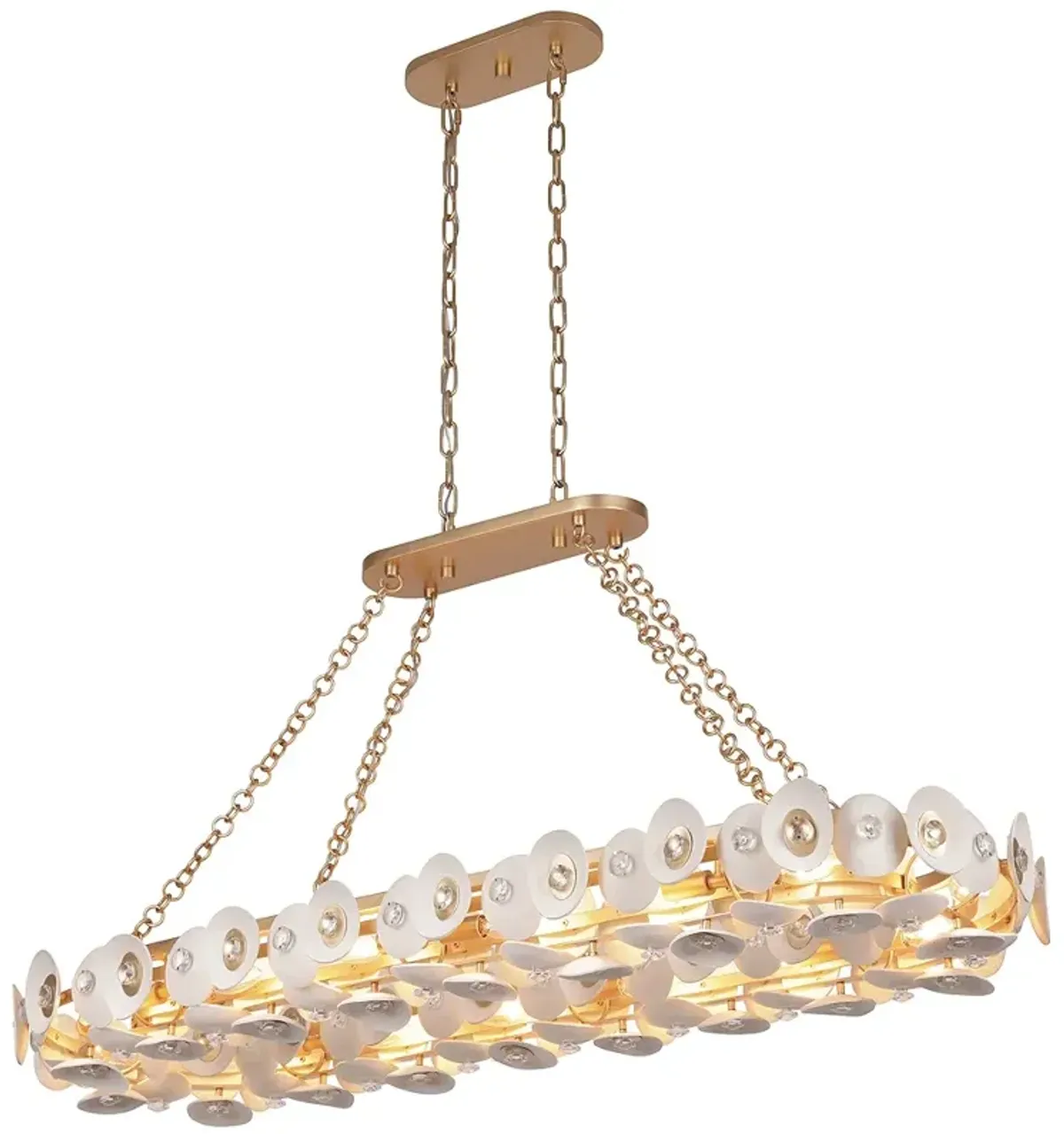 Metropolitan NIU 14-Light Fawn Gold Island Chandelier