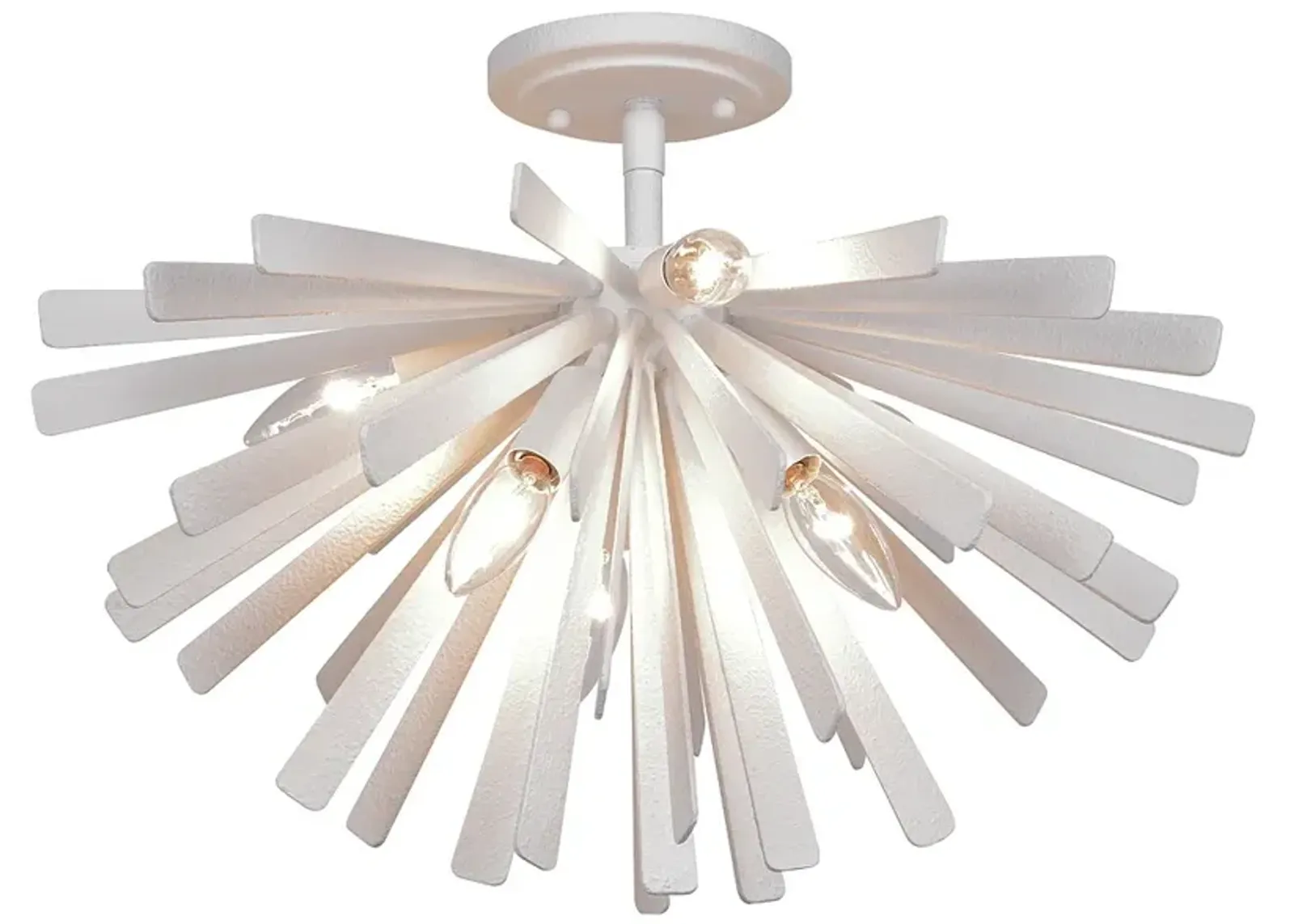 Metropolitan Confluence 20" Wide 6-Light Piastra White Ceiling Light