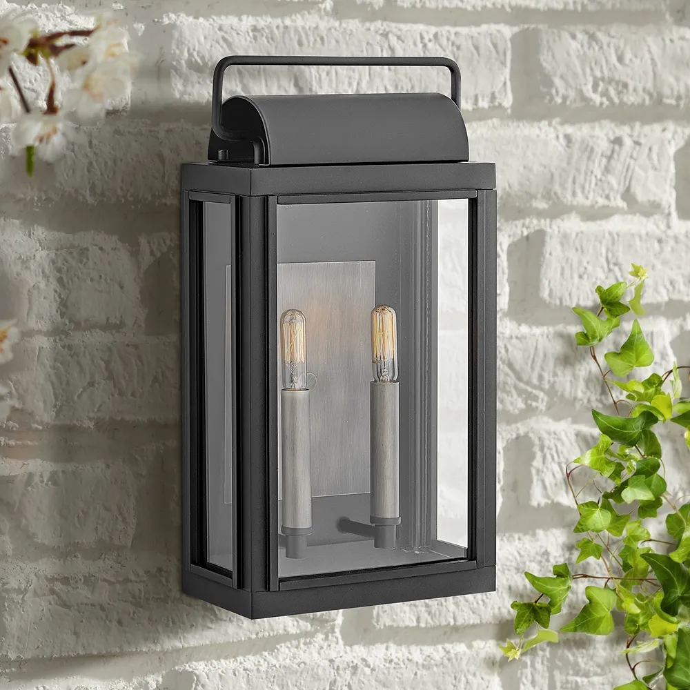 Hinkley Sag Harbor 16 1/2" High Black Outdoor Wall Light