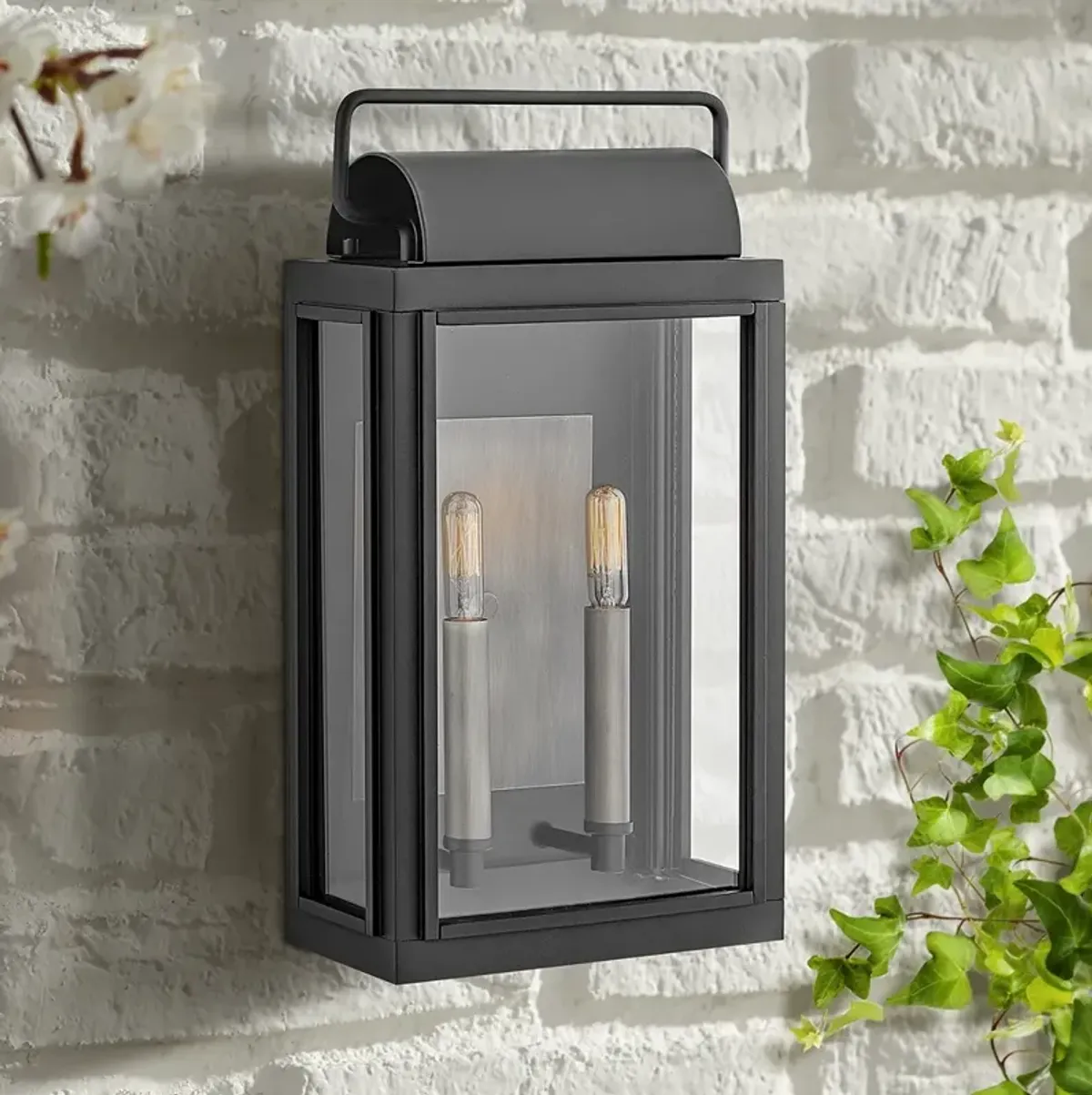 Hinkley Sag Harbor 16 1/2" High Black Outdoor Wall Light