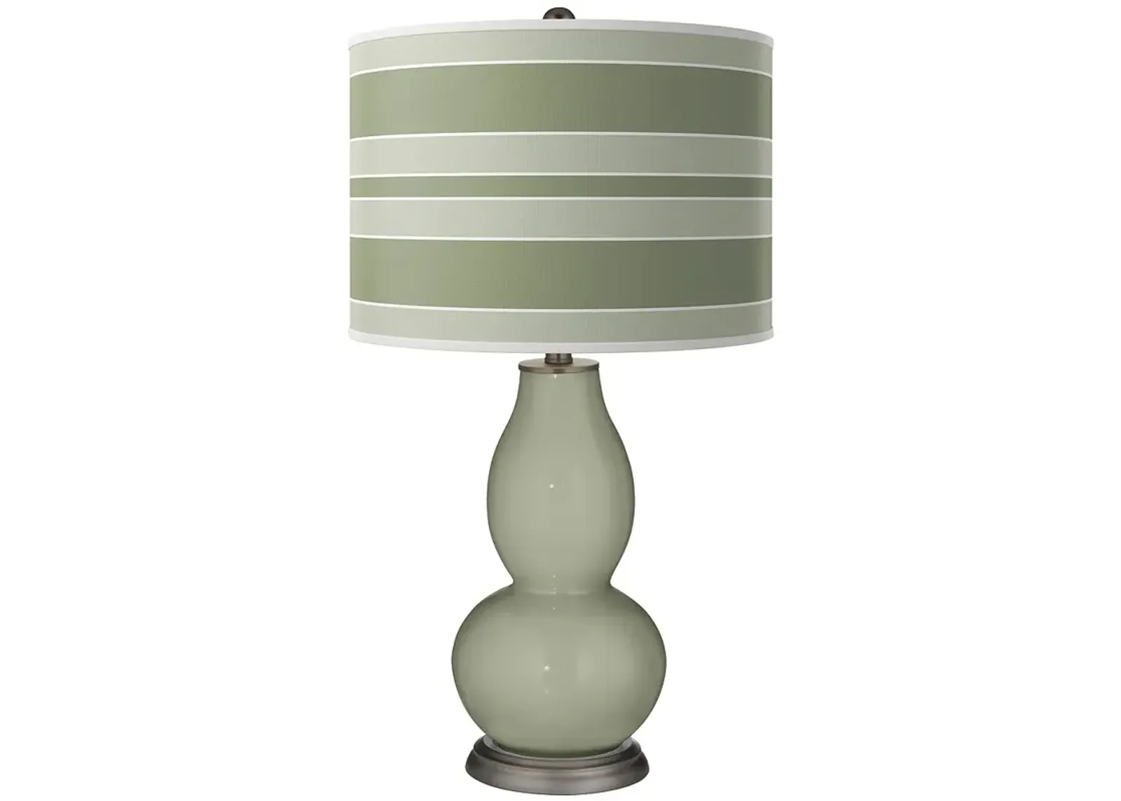 Evergreen Fog Bold Stripe Double Gourd Table Lamp