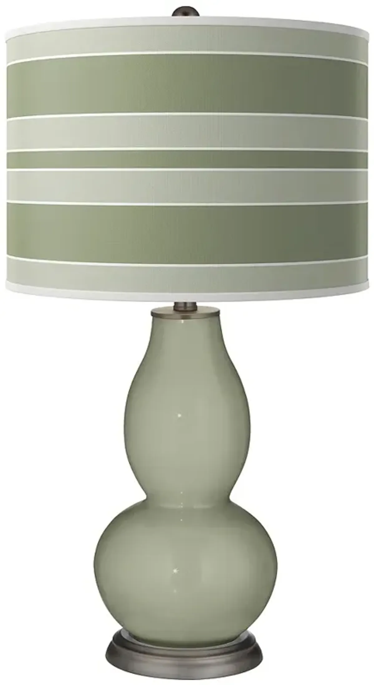 Evergreen Fog Bold Stripe Double Gourd Table Lamp