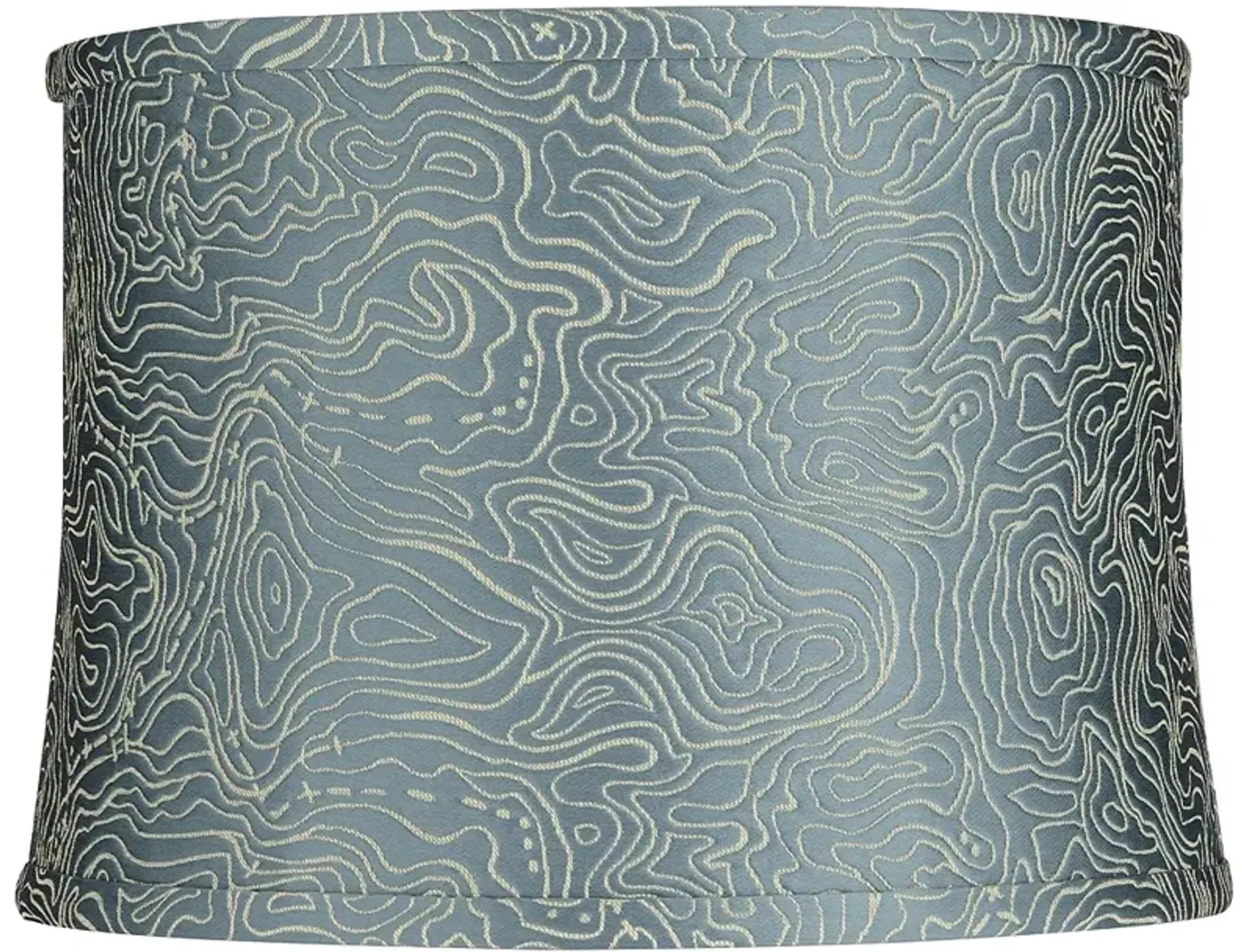 Newlin Blue Softback Drum Lamp Shade 13x14x10 (Washer)