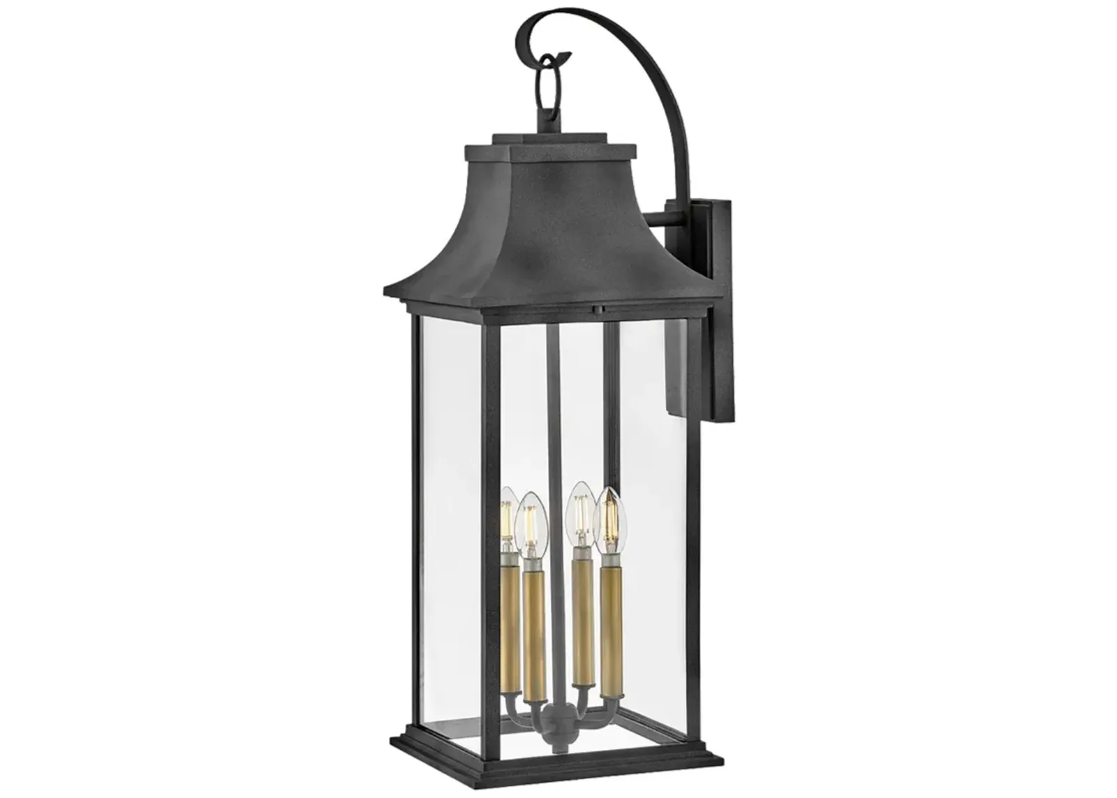 Hinkley - Outdoor Adair Extra Large Wall Mount Lantern- Aged Zinc