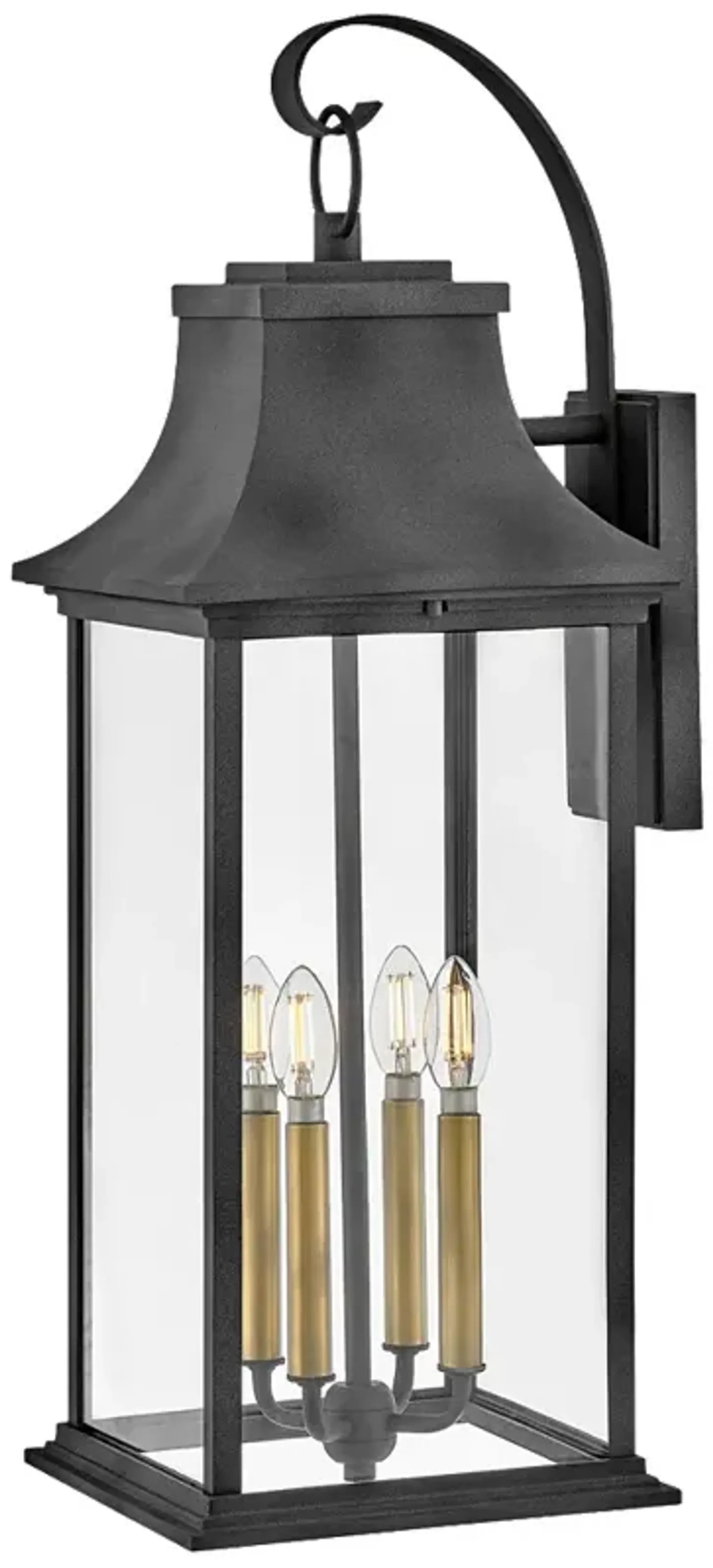 Hinkley - Outdoor Adair Extra Large Wall Mount Lantern- Aged Zinc