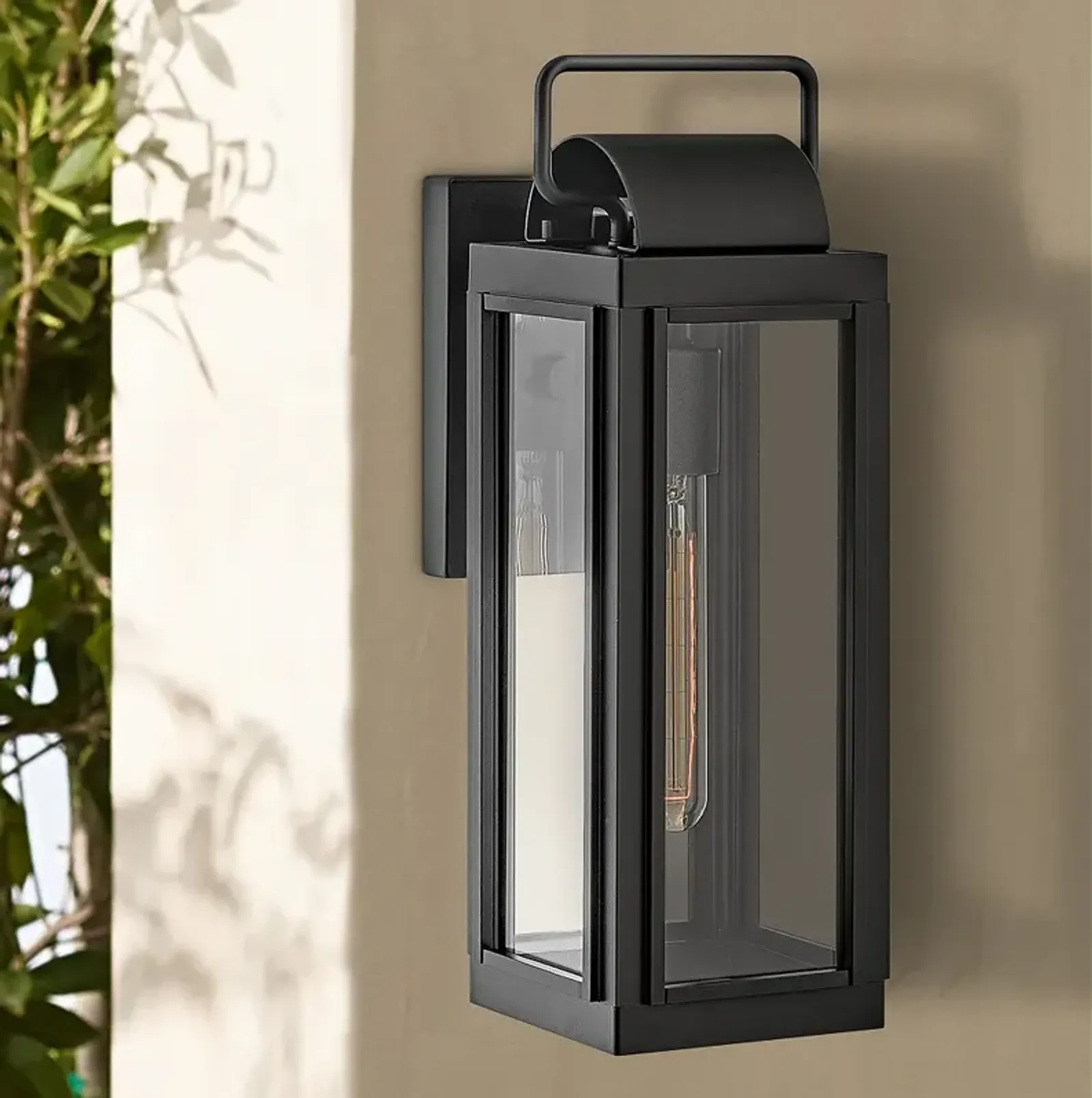 Hinkley Sag Harbor 16 1/4" High Black Outdoor Wall Light