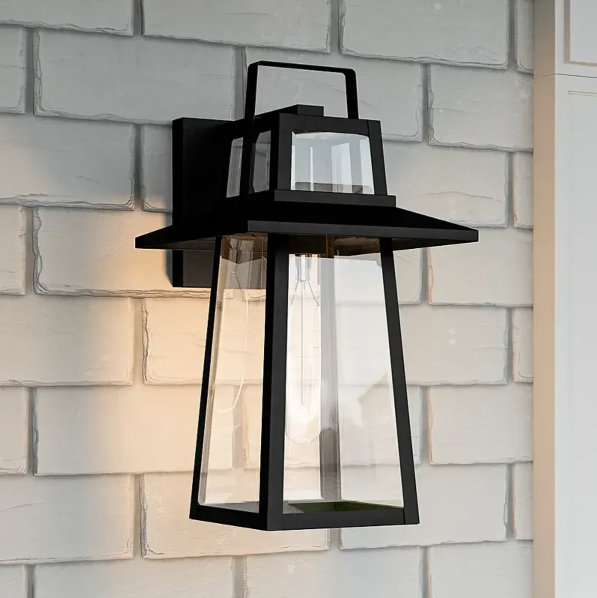 Quoizel Devonport 15 1/2" High Matte Black Outdoor Wall Light