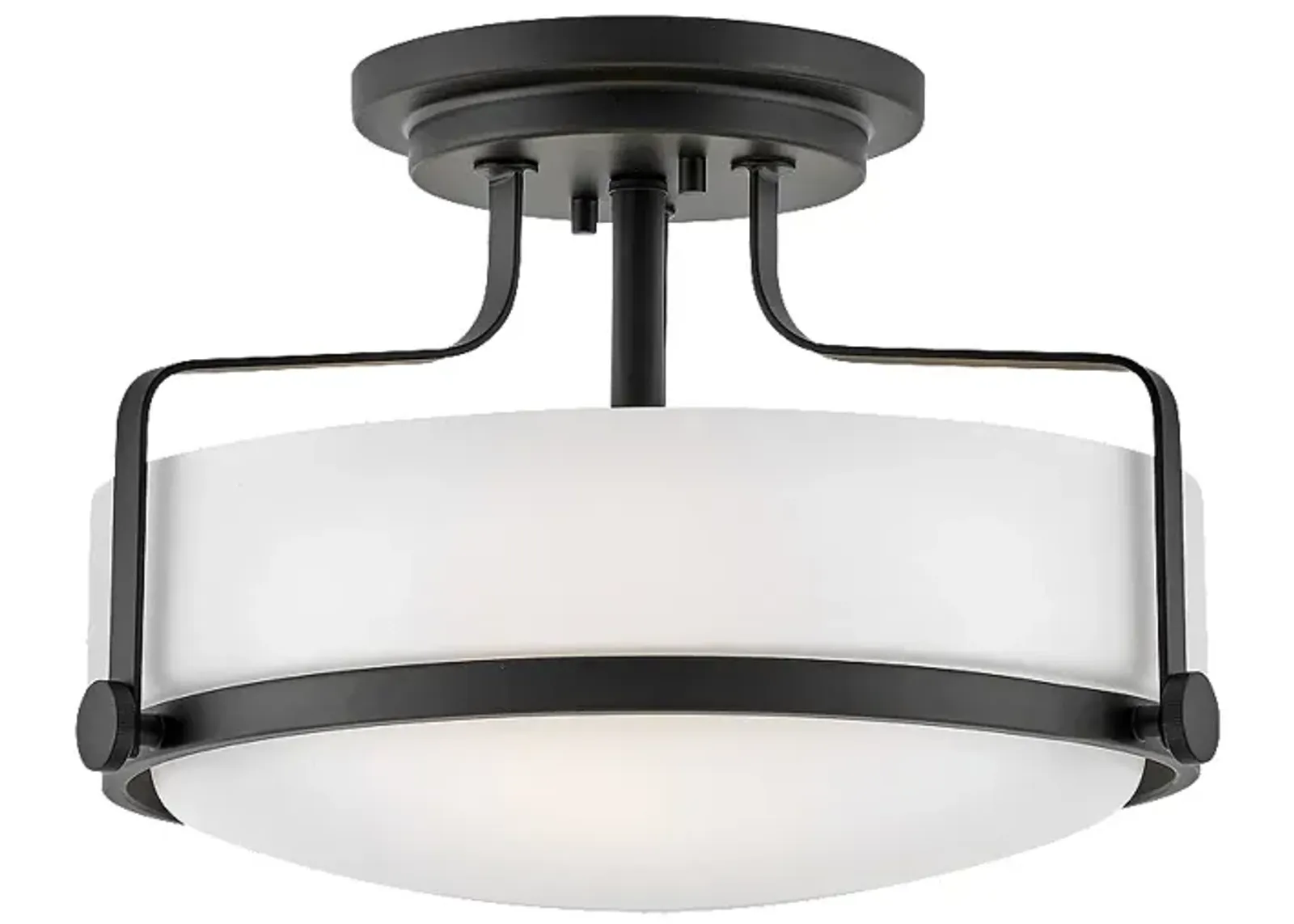 Foyer Harper-Medium Semi-Flush Mount-Black