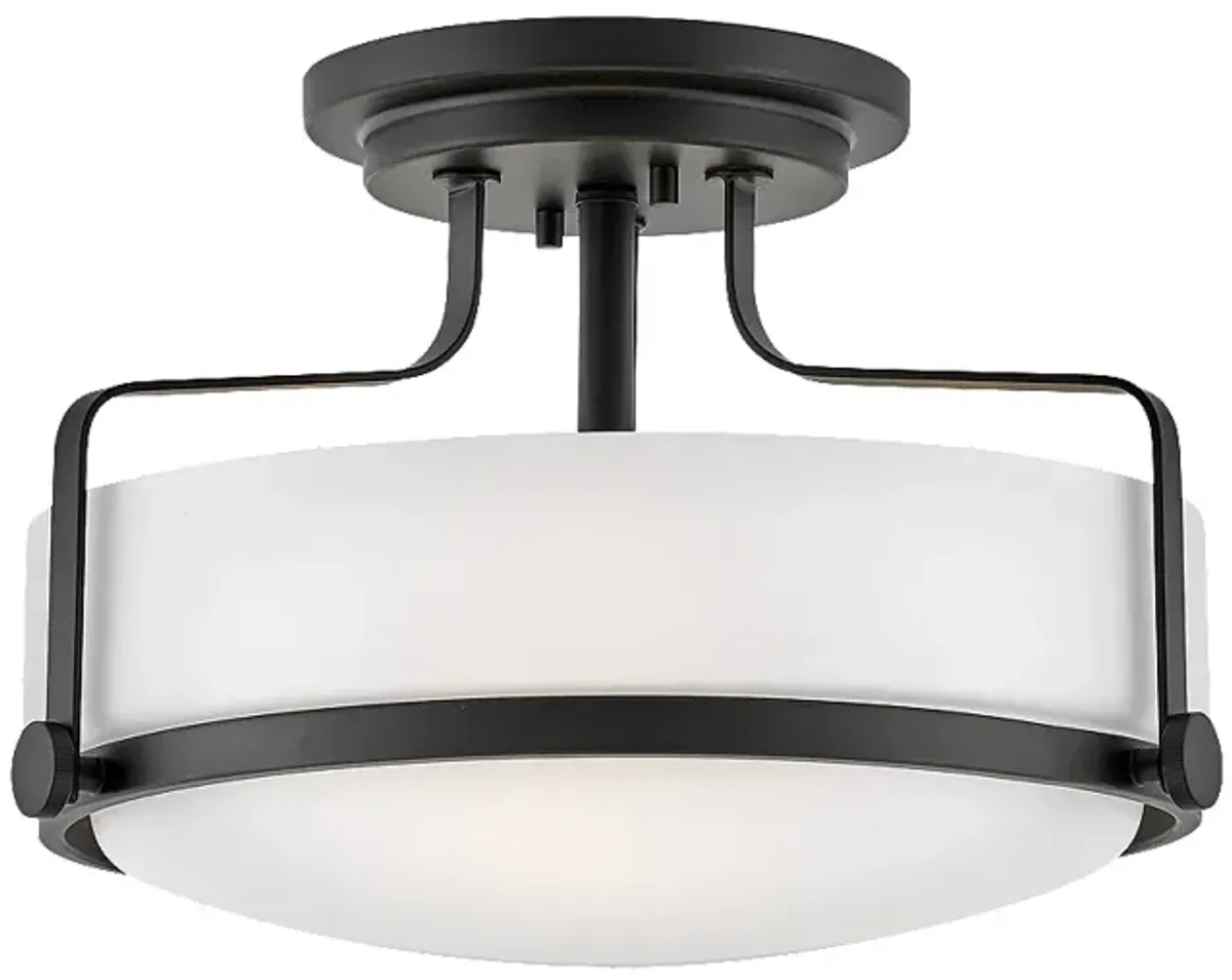 Foyer Harper-Medium Semi-Flush Mount-Black