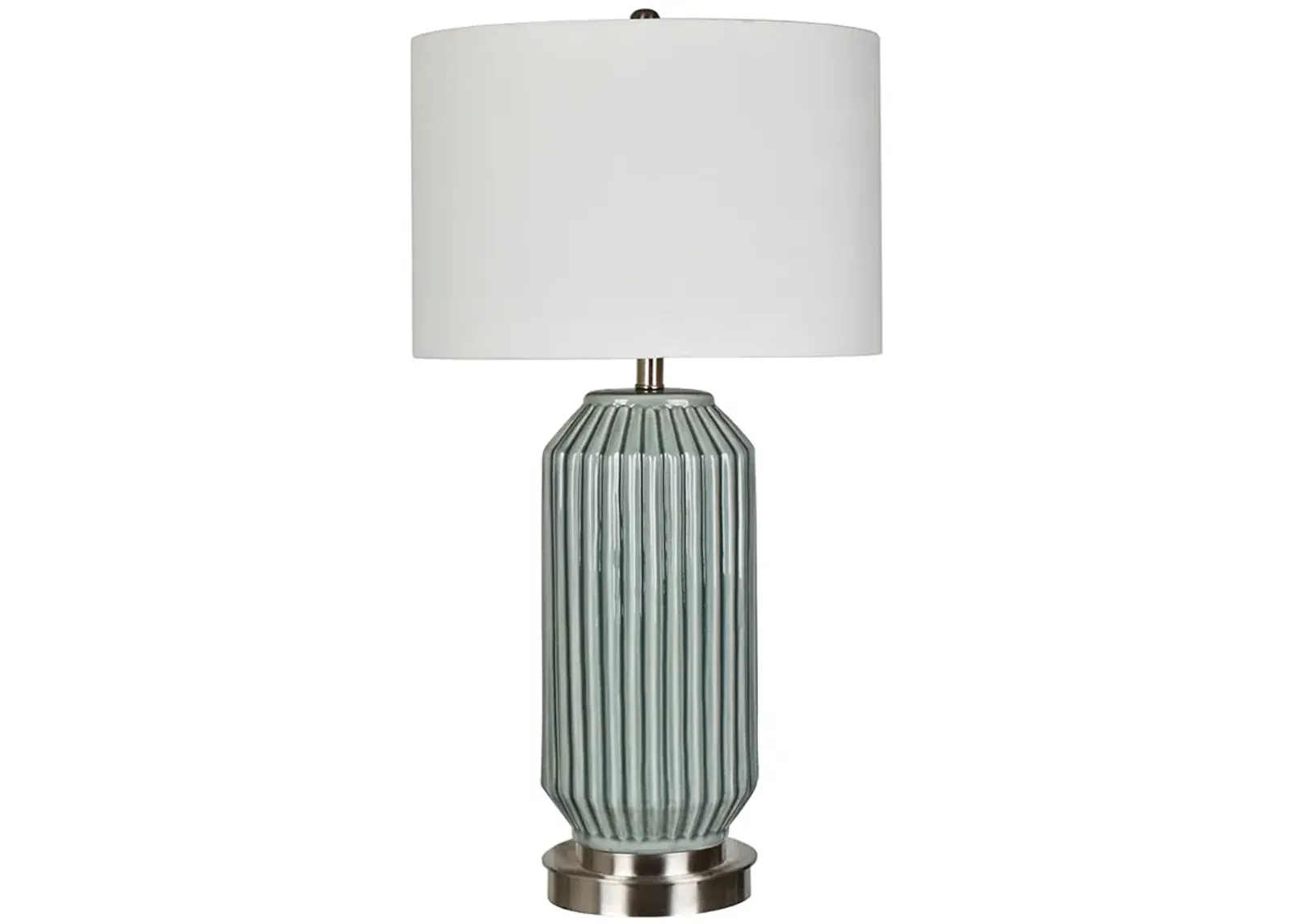 Crestview Collection Paige Blue and Gray Ceramic Table Lamp