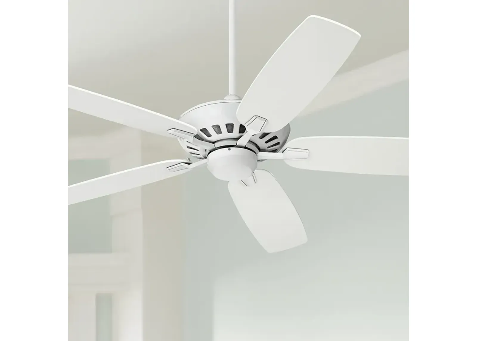 52" Journey White Ceiling Fan with Remote Control