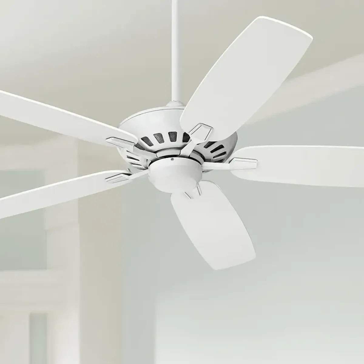52" Casa Vieja Journey White Finish Ceiling Fan with Remote