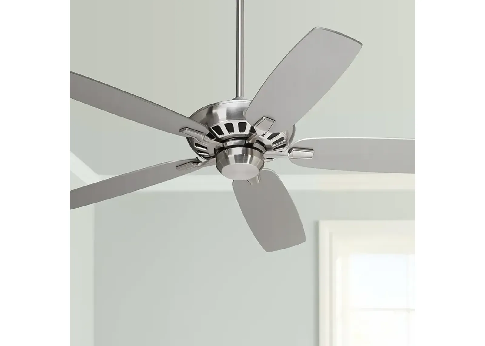 52" Casa Vieja Journey Brushed Nickel Indoor Ceiling Fan with Remote