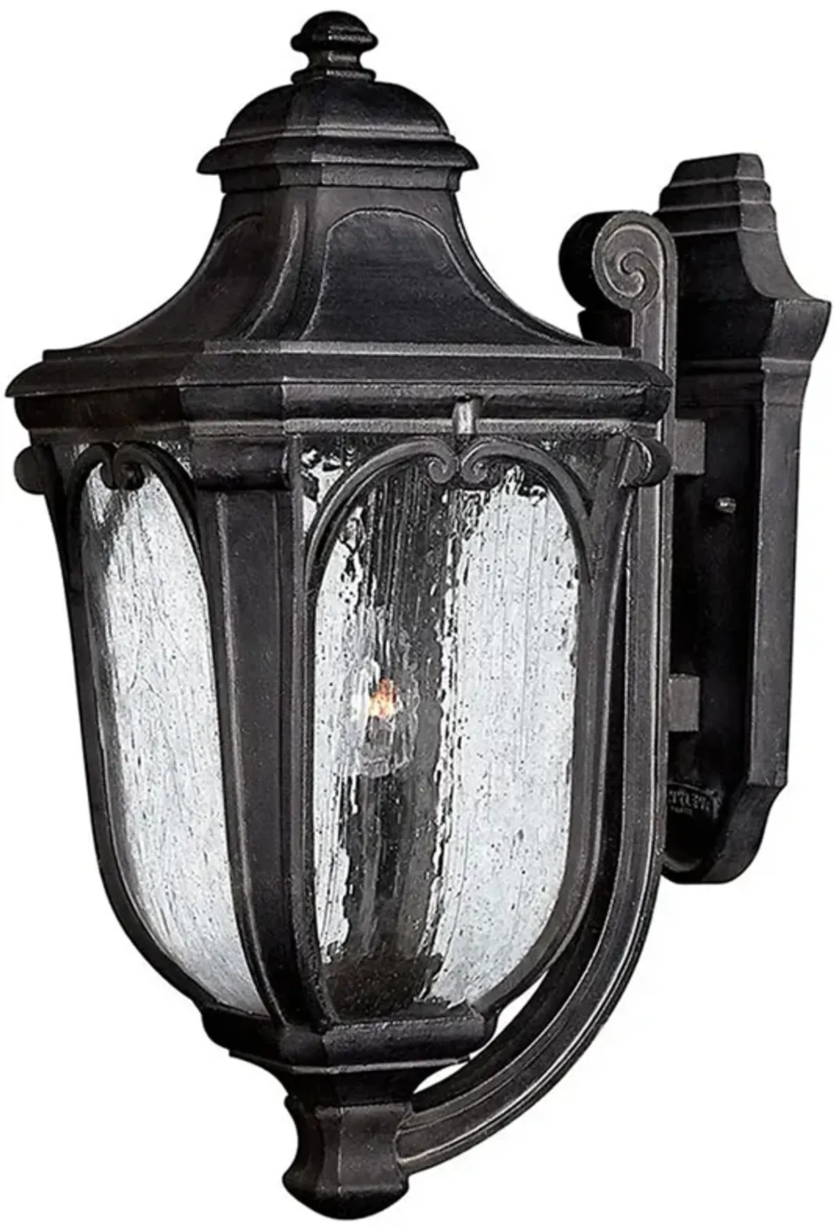 Outdoor Trafalgar-Medium Wall Mount Lantern-Museum Black