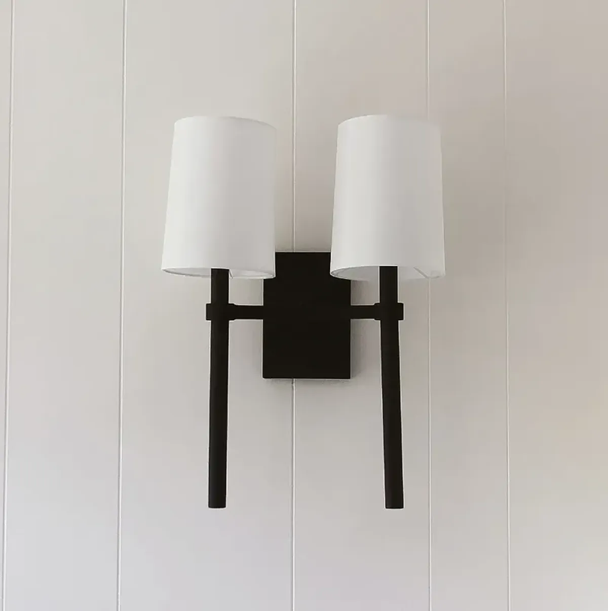 Crystorama Bromley 18 1/4"H Black Forged 2-Light Wall Sconce