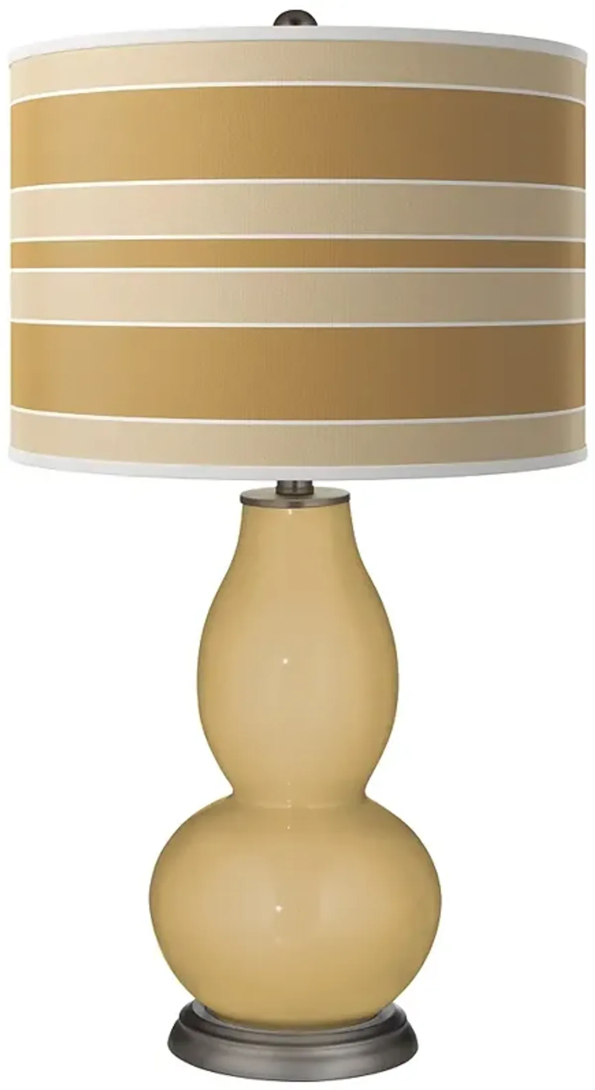 Empire Gold Bold Stripe Double Gourd Table Lamp