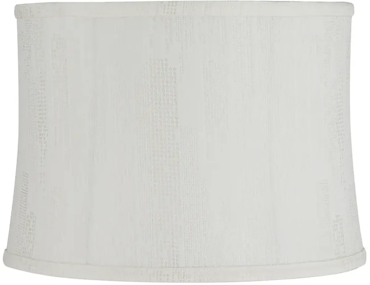 Pecan Off-White Softback Drum Lamp Shade 13x14x10 (Washer)