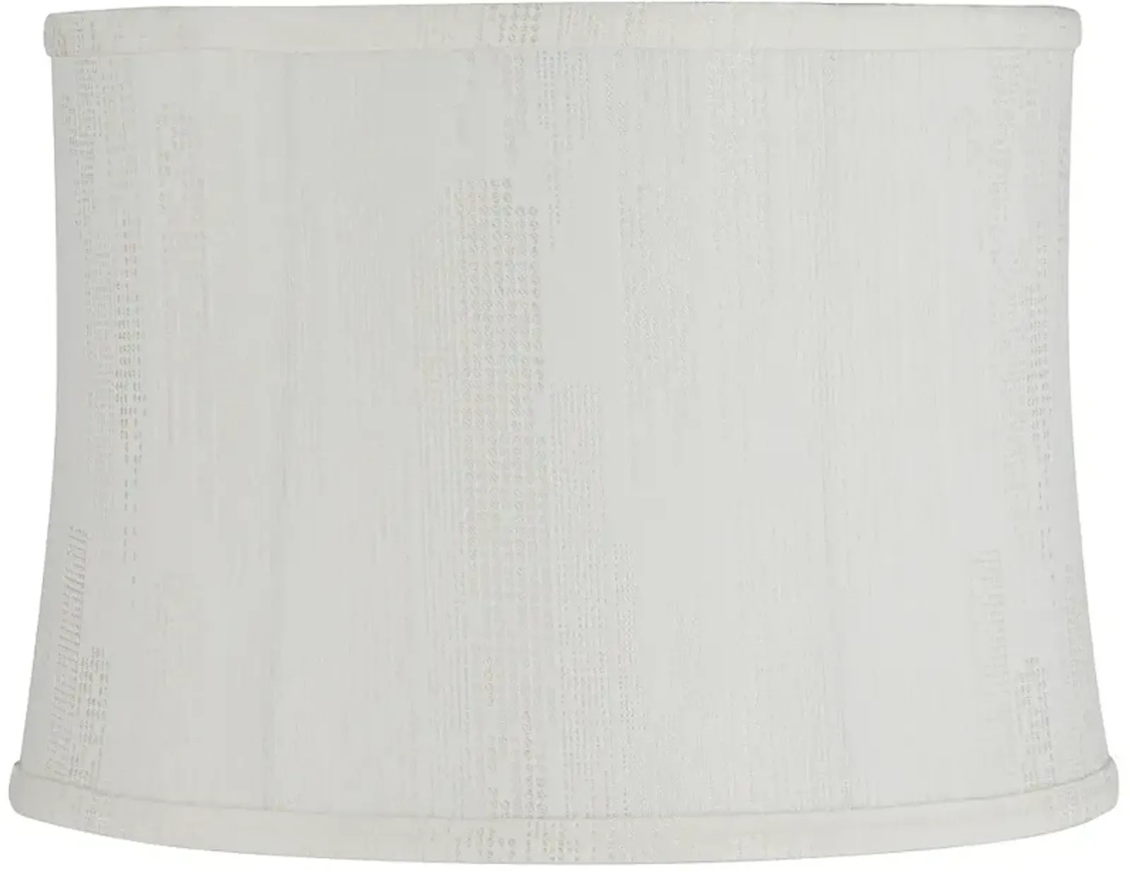 Dove White Softback Drum Lamp Shade 13x14x10 (Spider)