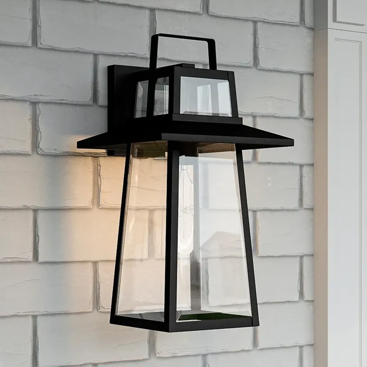 Quoizel Devonport 18 1/2" High Matte Black Outdoor Wall Light