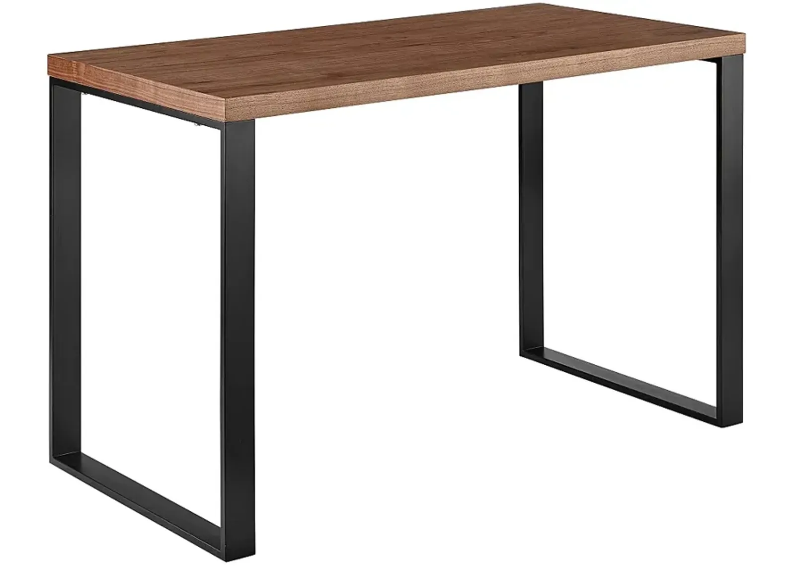 Dillon 47 1/4" Wide Walnut and Matte Black Writing Desk