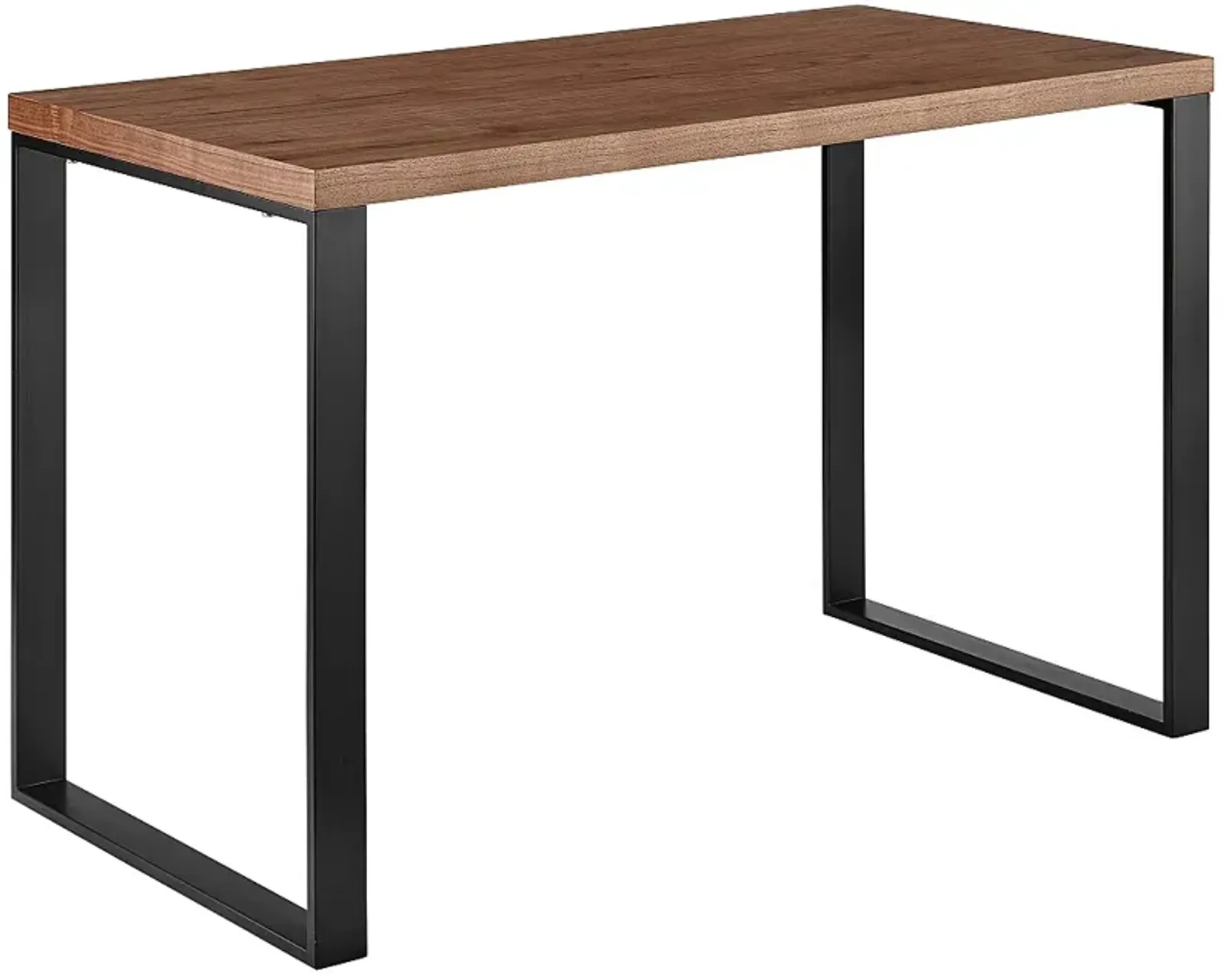 Dillon 47 1/4" Wide Walnut and Matte Black Writing Desk