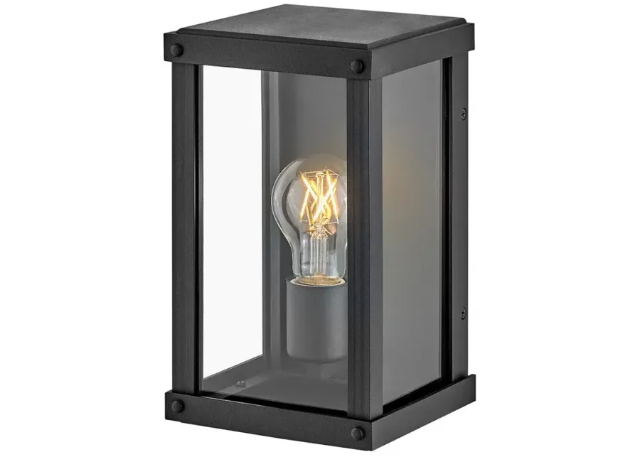 Hinkley - Outdoor Beckham Extra Small Wall Mount Lantern- Museum Black