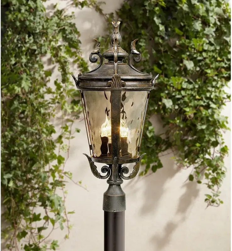 Casa Marseille 25 1/2" High Bronze 4-Light Outdoor Post Light