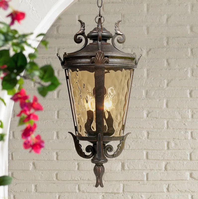 Casa Marseille 23 3/4" High Bronze Outdoor Hanging Light