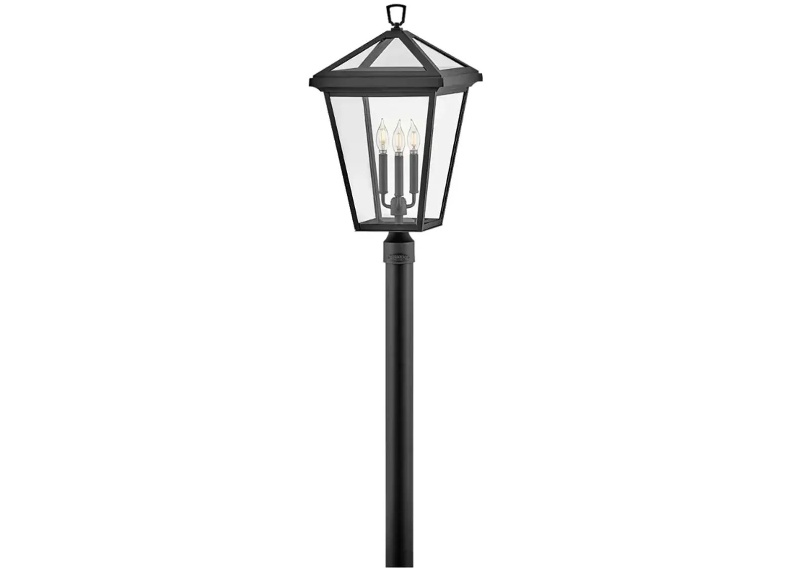 Hinkley - Outdoor Alford Place Post Top or Pier Mount Lantern- Museum Black