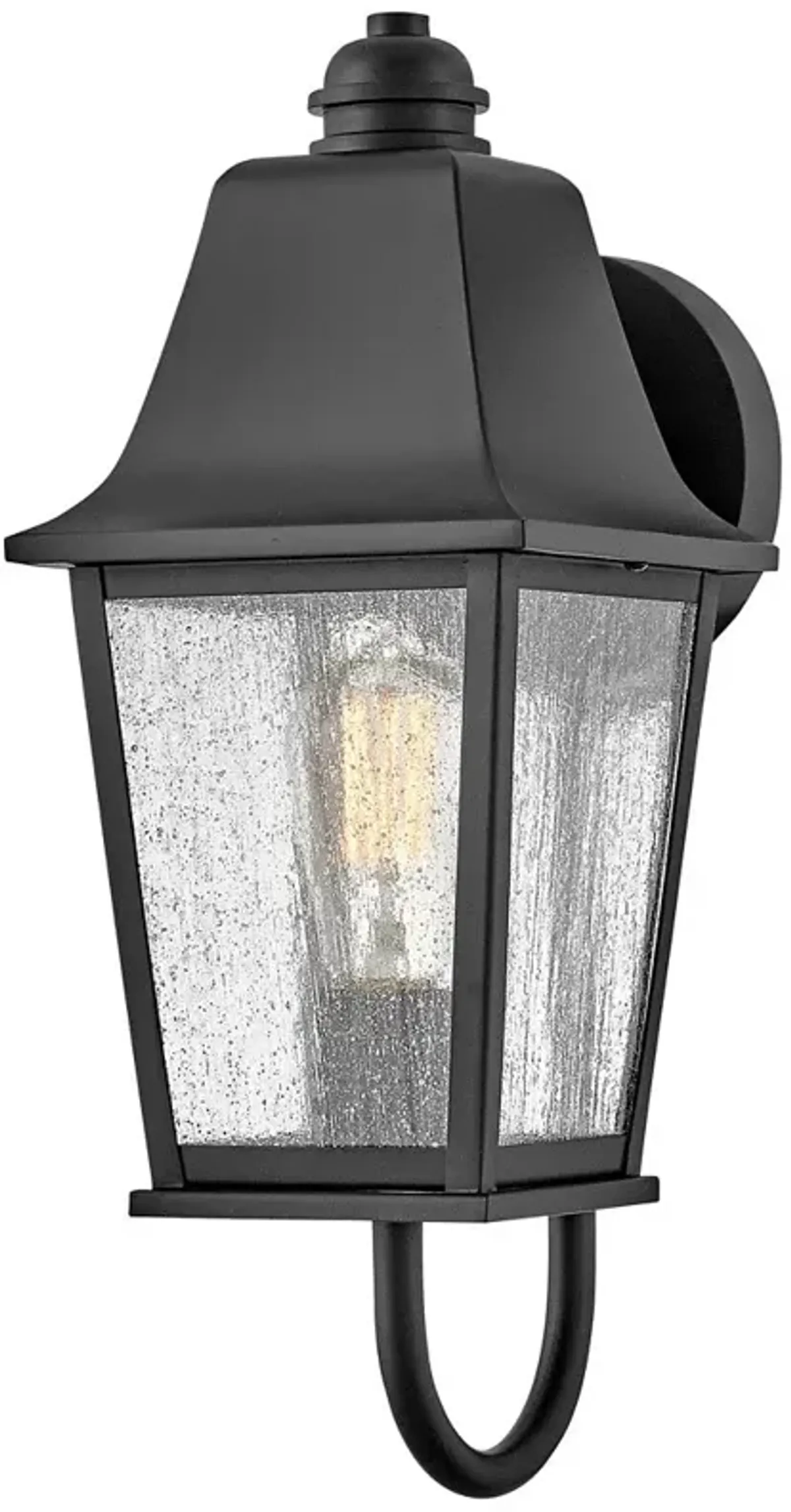 Hinkley Kingston 17" High Traditional Black Finish Outdoor Wall Light