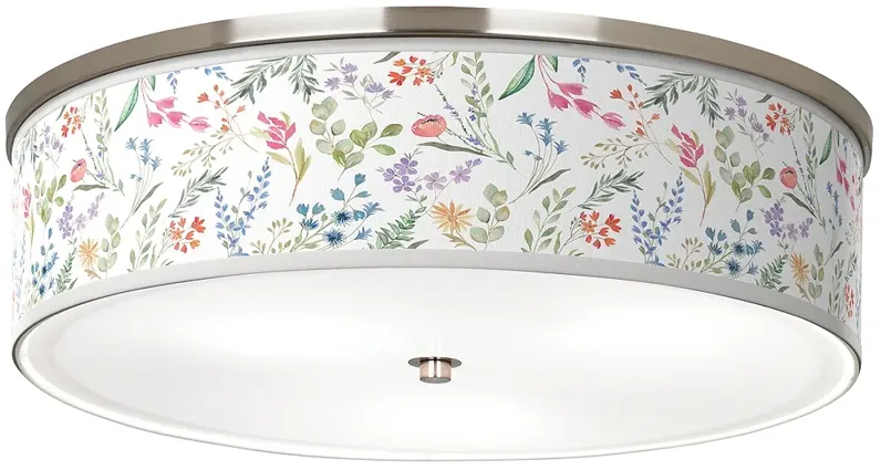 Spring's Joy Giclee Nickel 20 1/4" Wide Ceiling Light