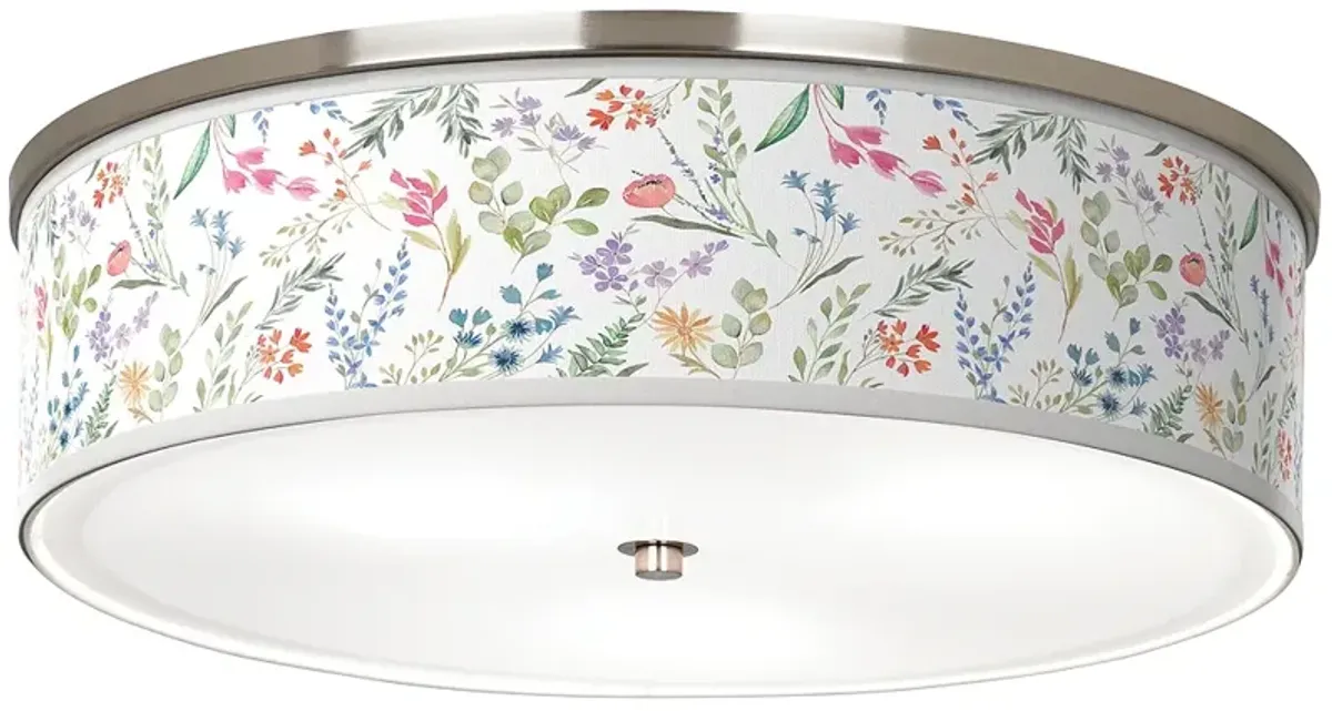 Spring's Joy Giclee Nickel 20 1/4" Wide Ceiling Light