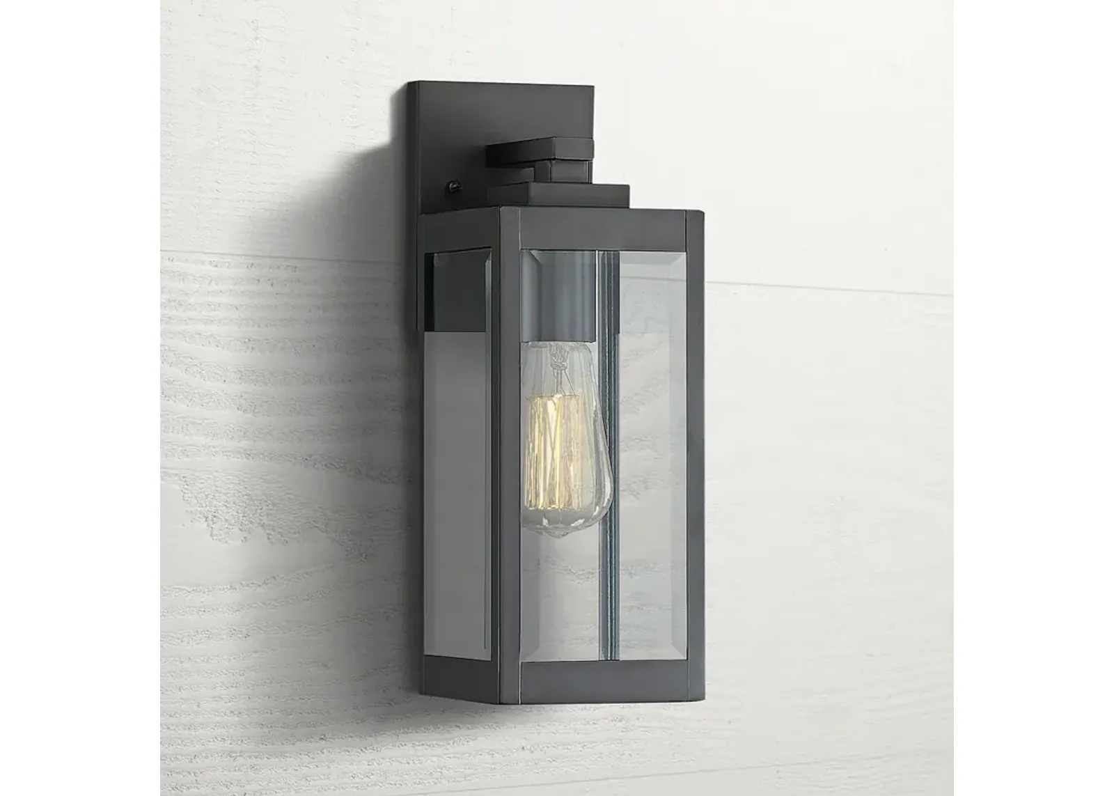 Quoizel Westover 14 1/4" High Earth Black Outdoor Wall Light