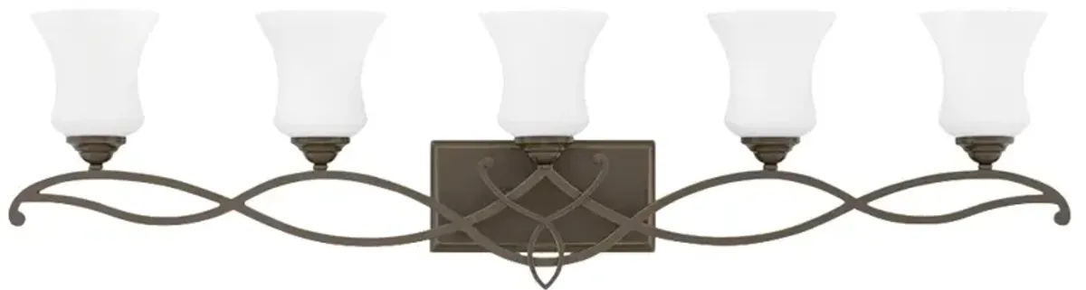 Bath Brooke-Five Light Vanity-Olde Bronze