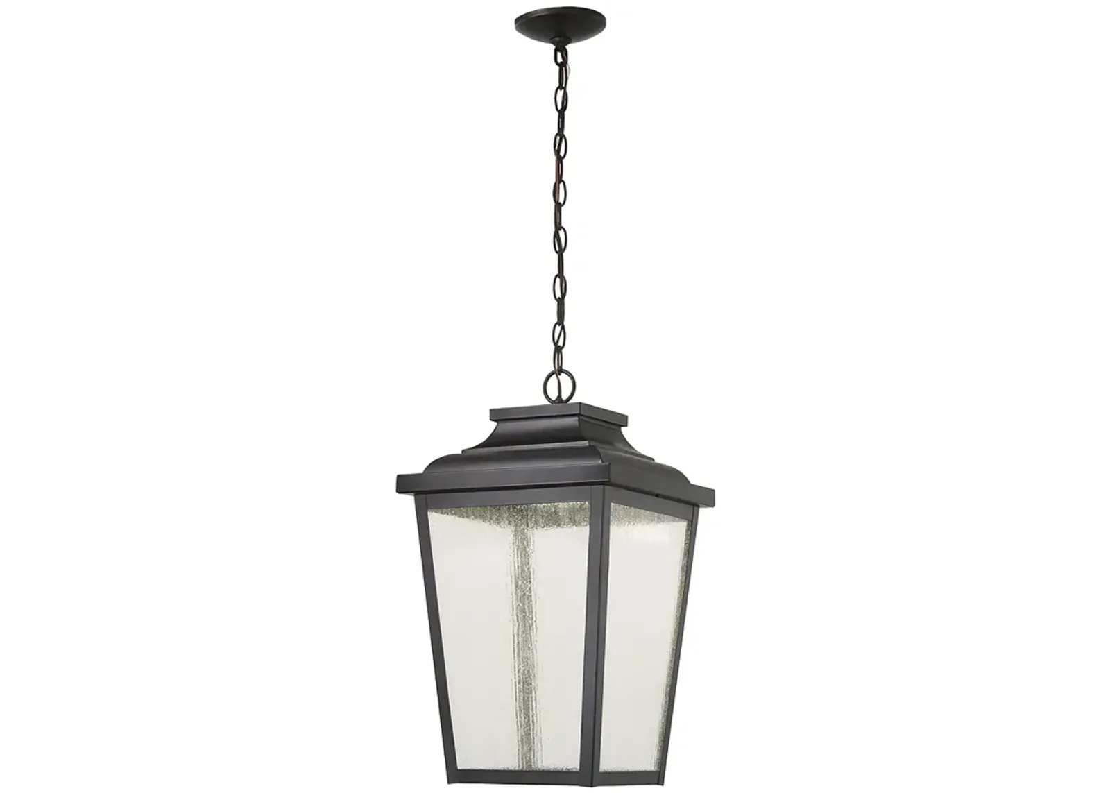 Irvington Manor 21.75" High Chelesa Bronze Hanging LED Lantern