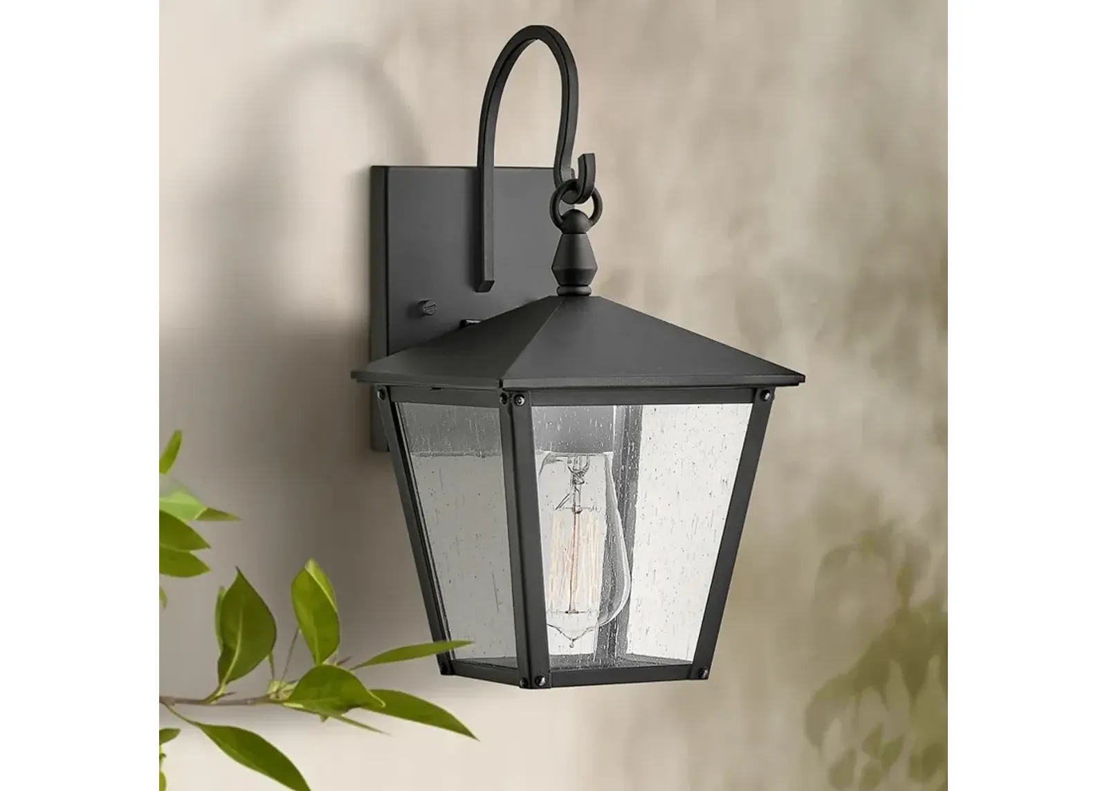 Hinkley Huntersfield 13 3/4" High Black Outdoor Wall Light